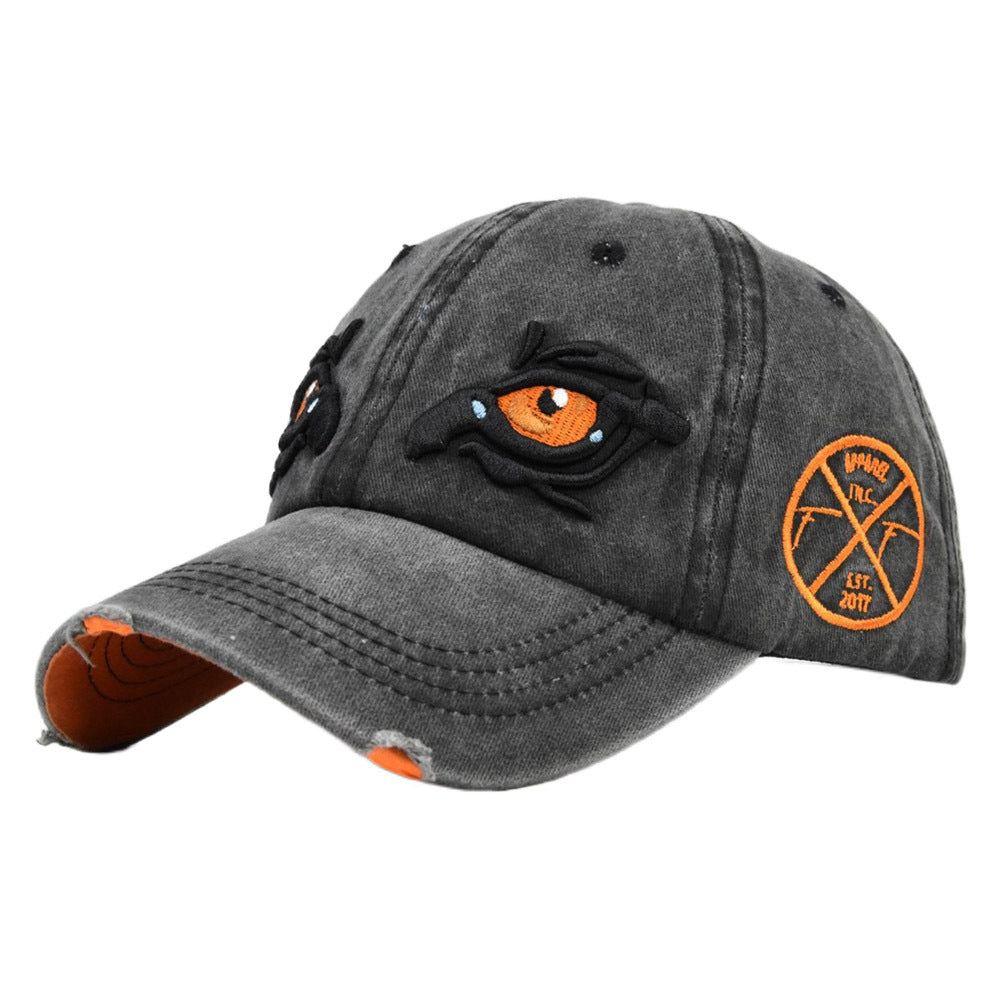 Wholesale Cotton Eagle Eye Three-dimensional Embroidery Baseball Cap